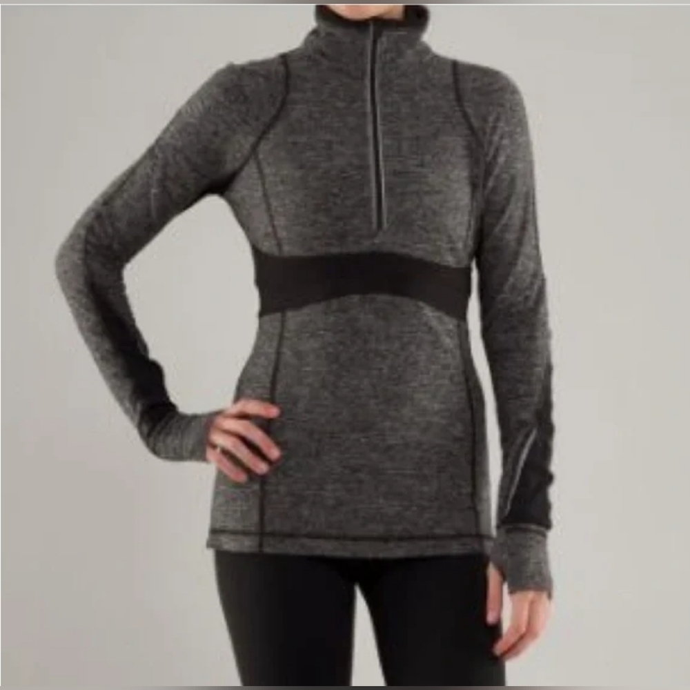 Lululemon women’s Run full tilt 1/2 zipper pullover jacket size 8